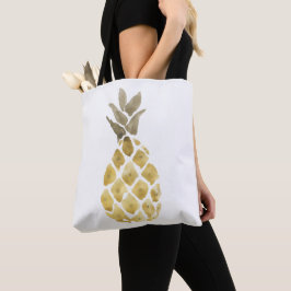 Bolsa Tote Pineapple Watercolor Simples