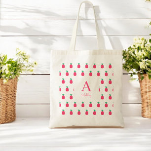 Bolsa Tote Pinemacieira Branca Cor-de-rosa