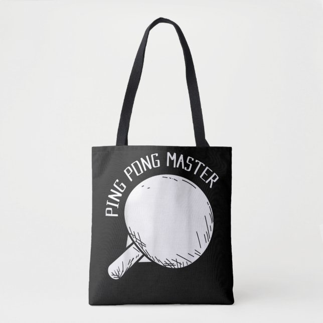 Bolsa Tote Ping Pong Master Funny Say Tênis (Frente)