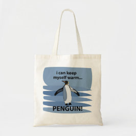 Bolsa Tote Pinguim Animal Cute Engraçado