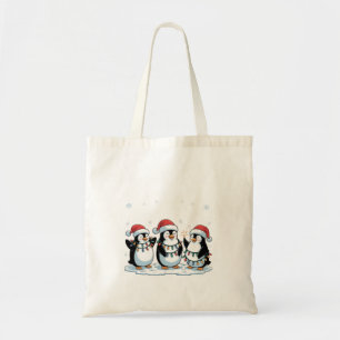 Bolsa Tote Pinguim Bonito Vestindo o sobrenome do Pinguim do