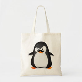 Bolsa Tote Pinguim Branco Bonito E Pinguim Engraçado