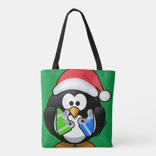 Bolsa Tote Pinguim com presentes (Verso)