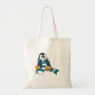 Bolsa Tote Pinguim com Scarf