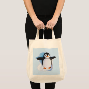 Bolsa Tote Pinguim Cute Huggable