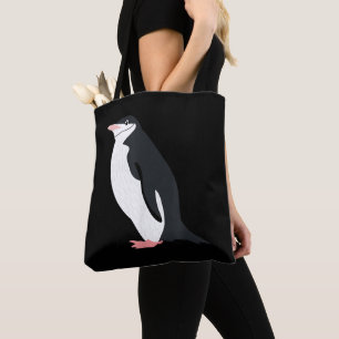 Bolsa Tote Pinguim-de-barbicha Fofo Amor por Animal Antártico