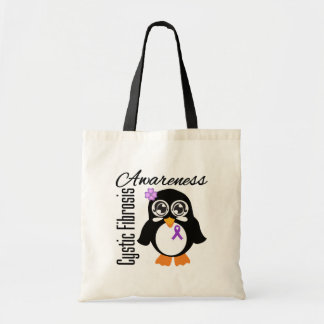 Bolsa Tote Pinguim de Consciência da Fibrose Cística