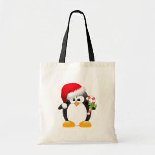 Bolsa Tote Pinguim do Natal