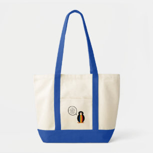 Bolsa Tote Pinguim Falante Chadiano Personalizado