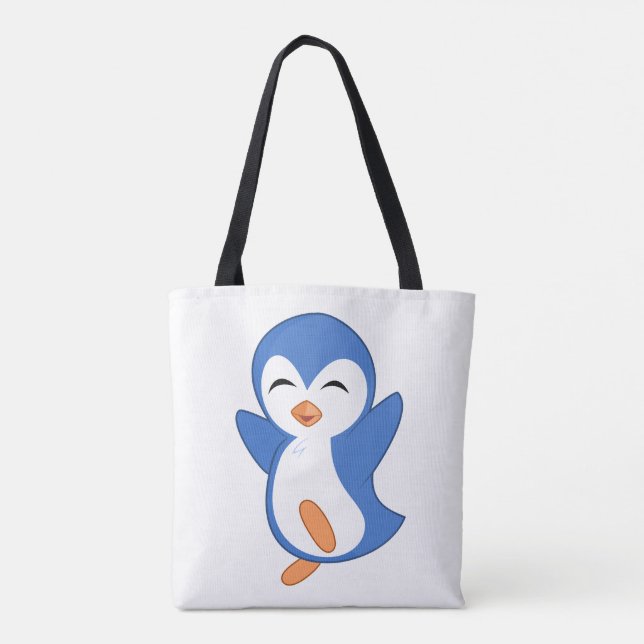 Bolsa Tote pinguim feliz (Verso)
