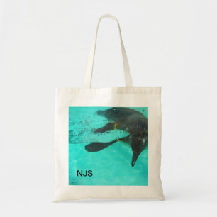 Bolsa Tote Pinguim mergulha em água azul