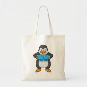 Bolsa Tote Pinguim na caixa com luvas in a box