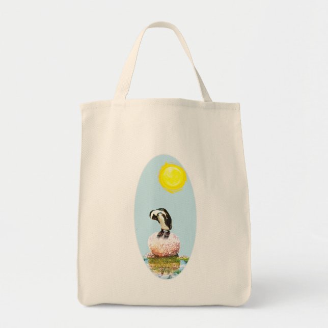 Bolsa Tote Pinguim Nápoles no Sol (Frente)