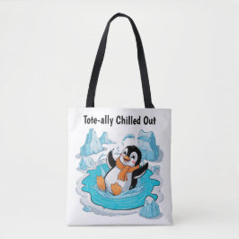Bolsa Tote Pinguim no gelo