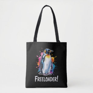 Bolsa Tote Pinguim Parasita Resiste Política