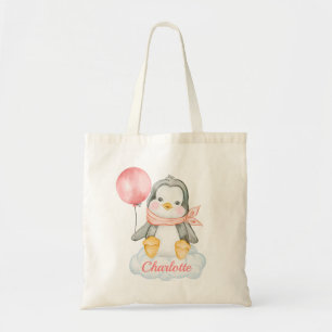 Bolsa Tote Pinguim Pinguim Gelado Rosa