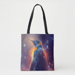Bolsa Tote Pinguim Retrato Animal Pintando Vida Selvagem ao a
