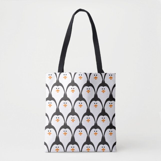 Bolsa Tote Pinguim sem soldadura.  (Frente)