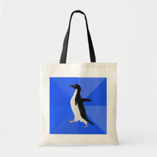Bolsa Tote Pinguim social inábil ("personalize" para