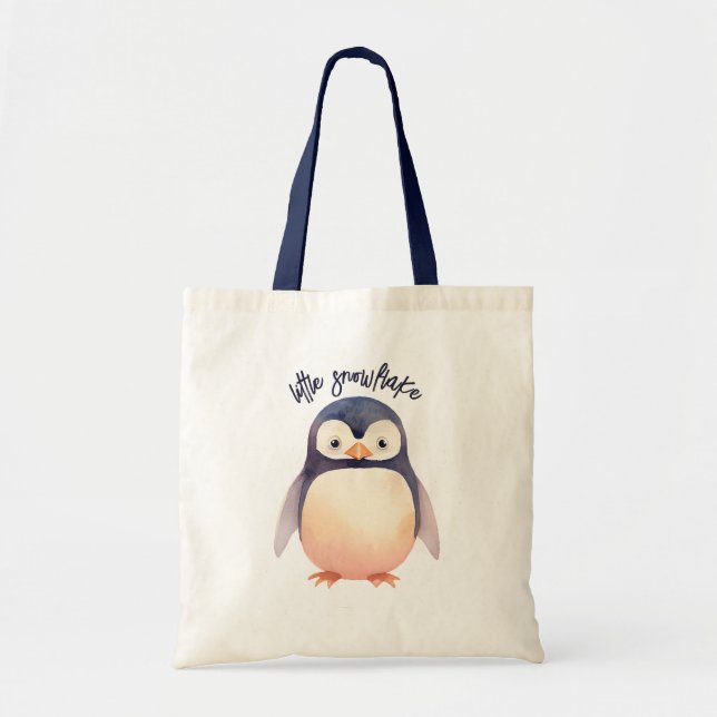Bolsa Tote Pinguim Winter Wonderland-temed Tote Bag (Frente)