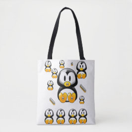 Bolsa Tote pinguins de bolso