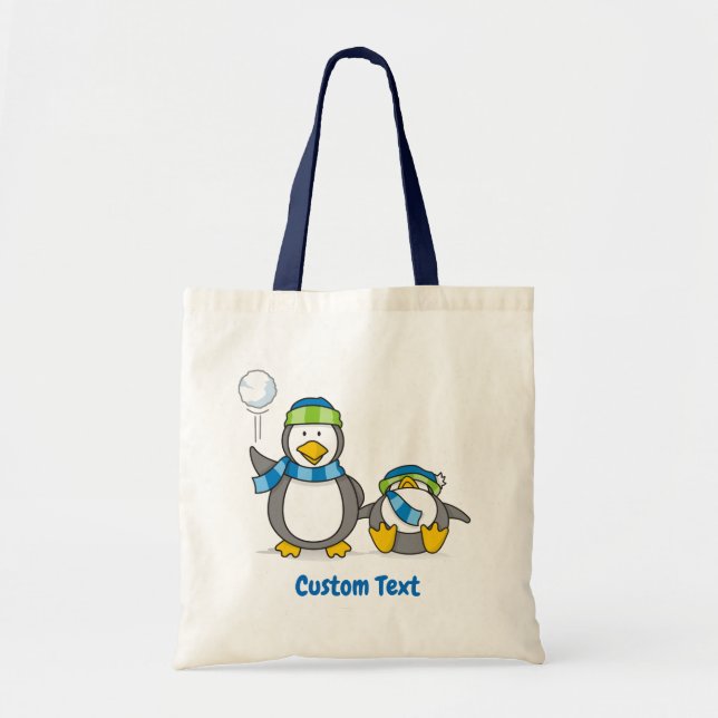 Bolsa Tote Pinguins de neve para o saco (Frente)