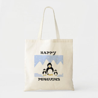 Bolsa Tote Pinguins Felizes