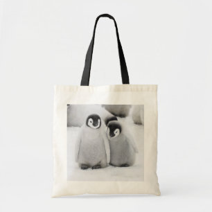 Bolsa Tote Pinguins Imperadores Filhotes no Gelo na Antártida