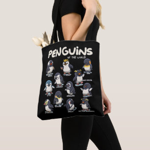 Bolsa Tote Pinguins Pinguins Animais do Amor aos Pinguins
