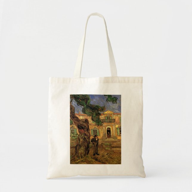 Bolsa Tote Pinhas em Saint-Paul por Vincent van Gogh (Frente)