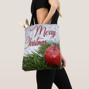 Bolsa Tote Pinheiro de Natal clássico e animado