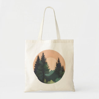 Bolsa Tote Pinheiros Sunset - Arte Panorâmica Tranquila