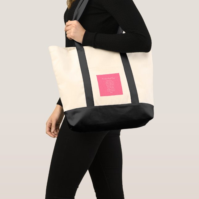 Bolsa Tote Pink Anjo de Guarda (Frente (produto))