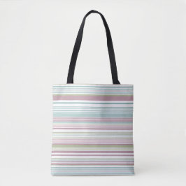 Bolsa Tote Pink, Aqua, mint, spring rain and mauve stripes