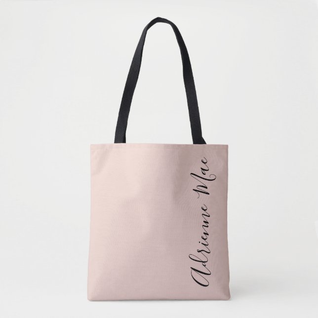 Bolsa Tote Pink Blush Personalizado (Frente)