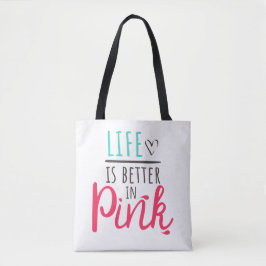 Bolsa Tote Pink dito divertido para princesas saco