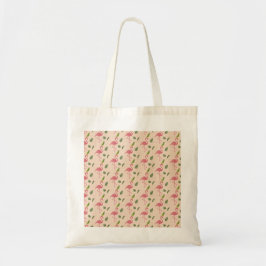 Bolsa Tote Pink Flamingo Pattern