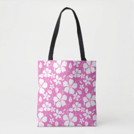 BOLSA TOTE PINK HAWAIIAN HULA (HIBISCUS)