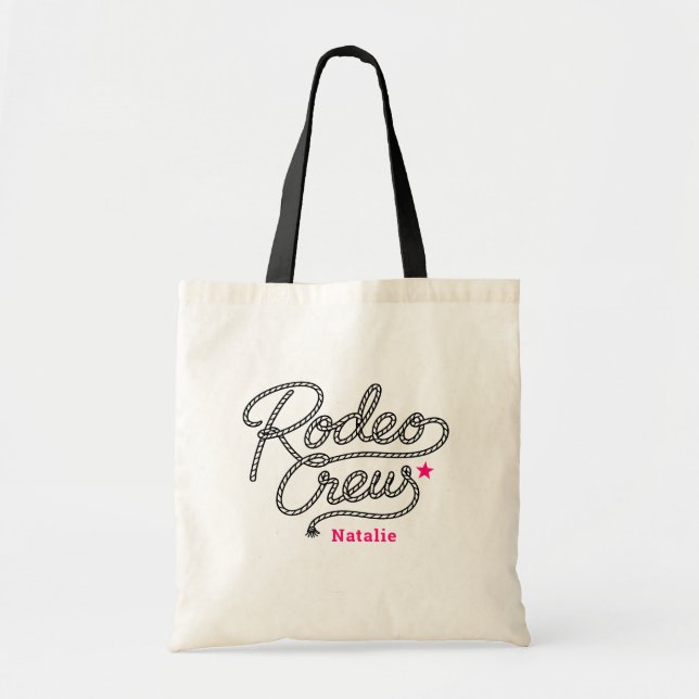 Bolsa Tote Pink Last Rodeo Western Bach Party (Frente)