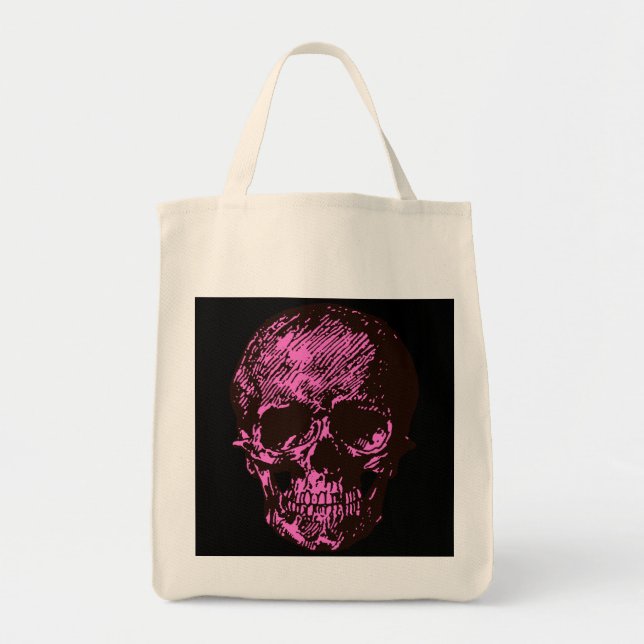 Bolsa Tote Pink Skull (Frente)