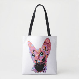 Bolsa Tote Pinky Sphynx Cat 683