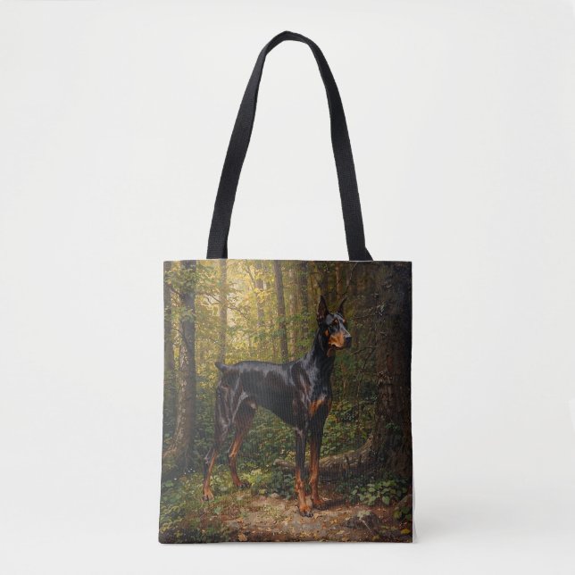 Bolsa Tote Pinscher Dobermann (Frente)