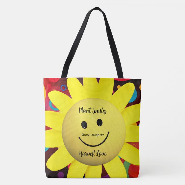 Bolsa Tote Pint All-Over “Harvest Love” (Frente)