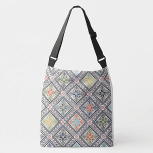Bolsa Tote Pint com Estampa de Bordado em Ponto Cr