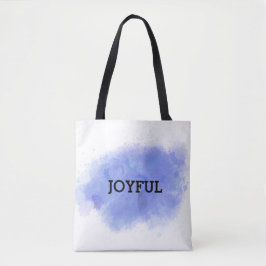 Bolsa Tote Pinta de Aquarela Roxa - Joyful