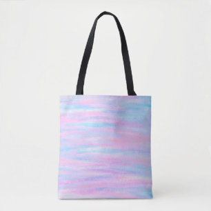 Bolsa Tote Pintas Pintadas Púrpura Rosa Turquesa