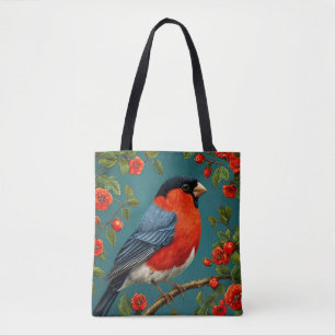 Bolsa Tote Pintassilgo numa árvore