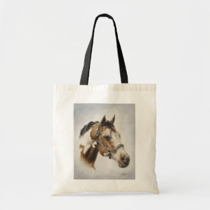 Bolsa Tote Pinte a sacola das canvas do cavalo