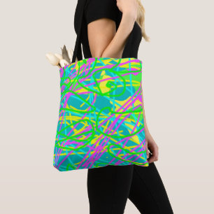 Bolsa Tote Pinte Meus Sonhos Padrão de Rabiscos Artes Express