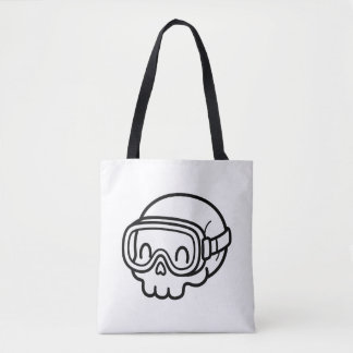 Bolsa Tote Pinte seus próprios óculos de natação de caveira K